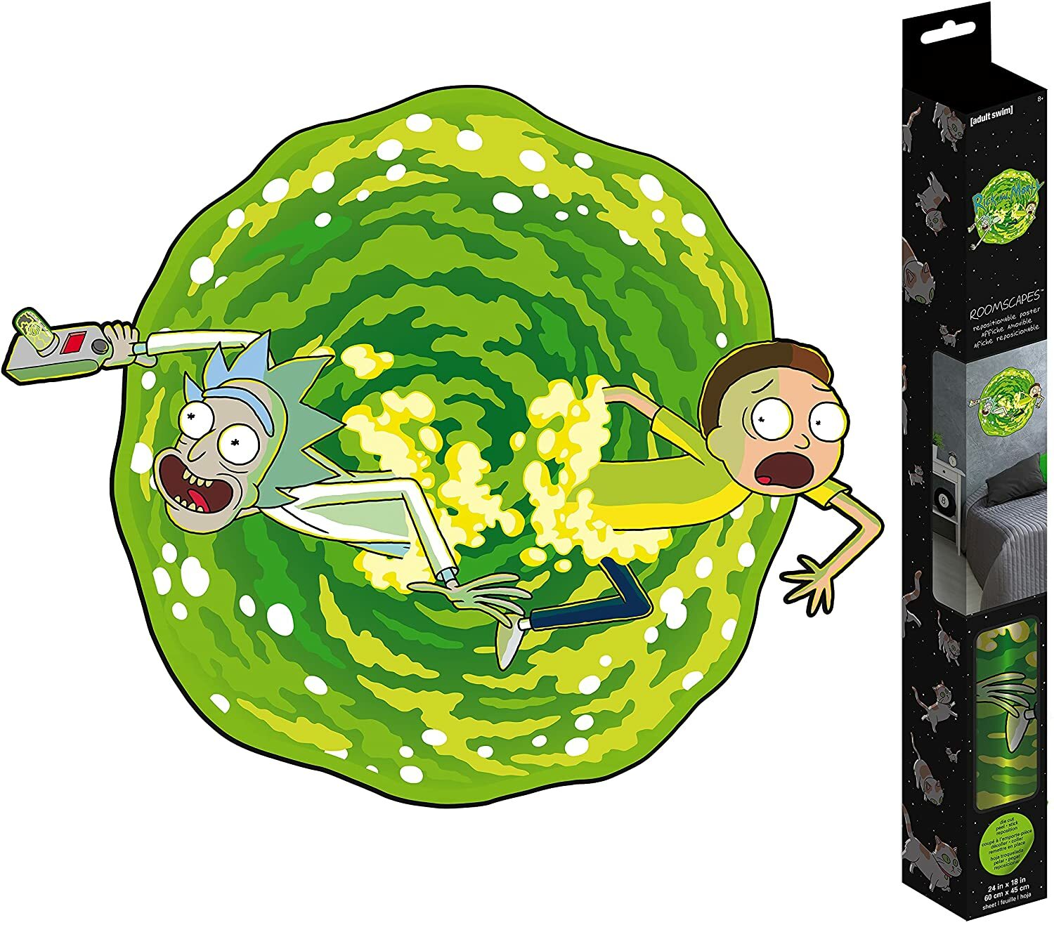 Rick and Morty - 居家裝飾大型海報貼紙 Repositionable Poster 60cm / 瑞克和莫蒂