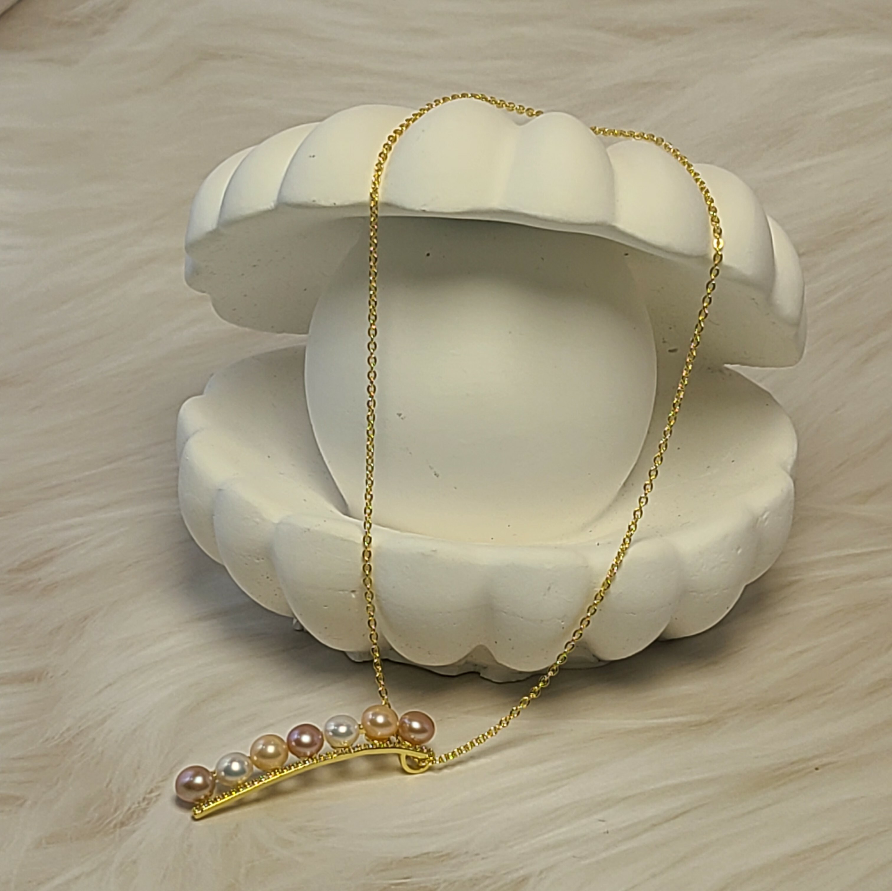 3色珍珠頸鏈NP001