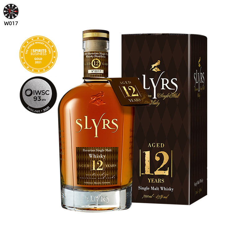 SLYRS Single Malt Whisky Aged 12 Years |12年德國單一麥威士忌|採用 Schliersee 山區的泉水釀造|德國首屈一指威士忌品牌