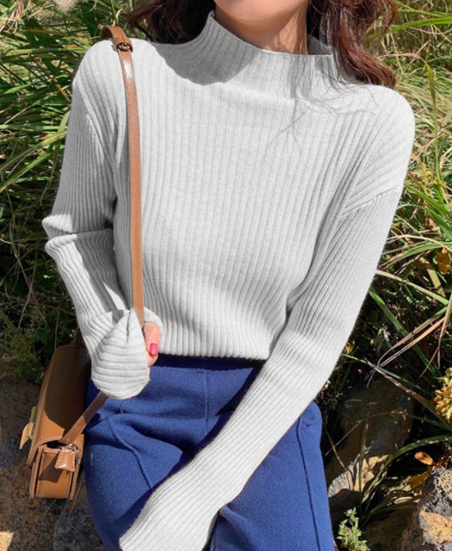 ᴷᴼᴿᴱᴬ 🇰🇷  <現貨>超彈力半高領修身顯身材打底上衣