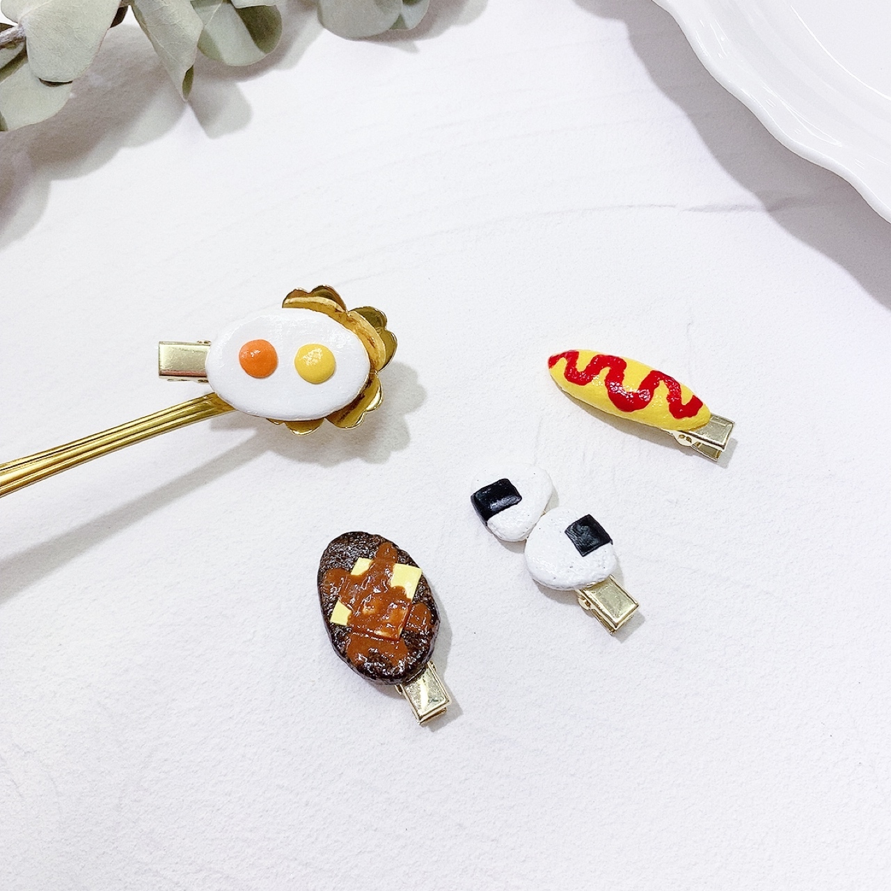 [日本制] 和式食物mini髮夾