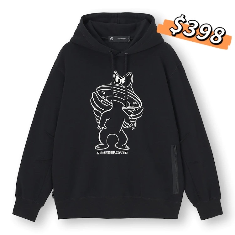 GU x UNDERCOVER 男裝 外星人print Hoodie