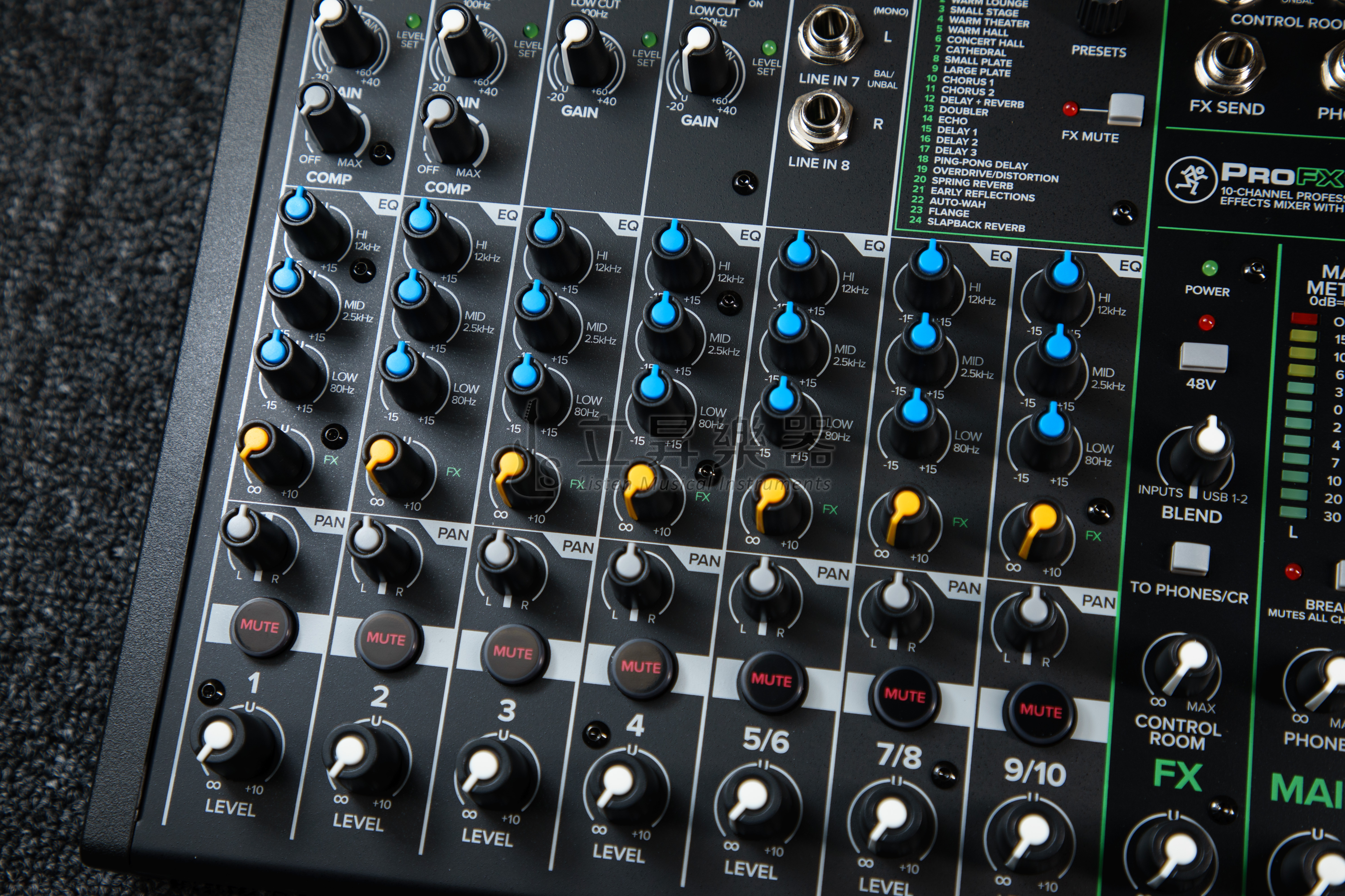 Mackie Mackie ProFX10v3 10軌類比混音器 USB錄音介面 24種效果 贈Pro Tools 第 4 張圖片｜三峽麥克風