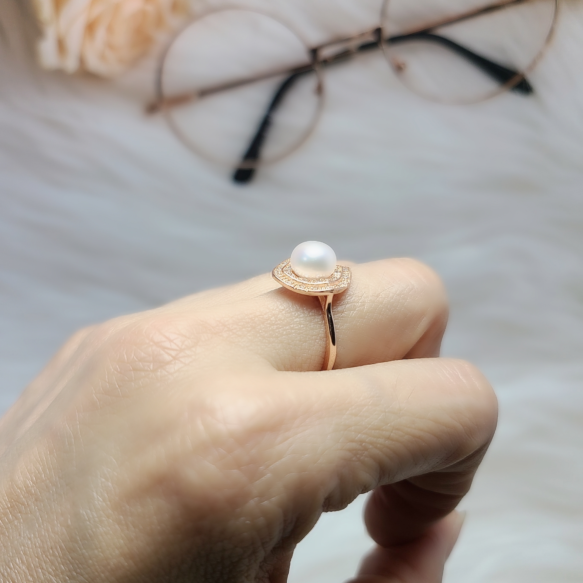 玫瑰金珍珠套裝SETP003