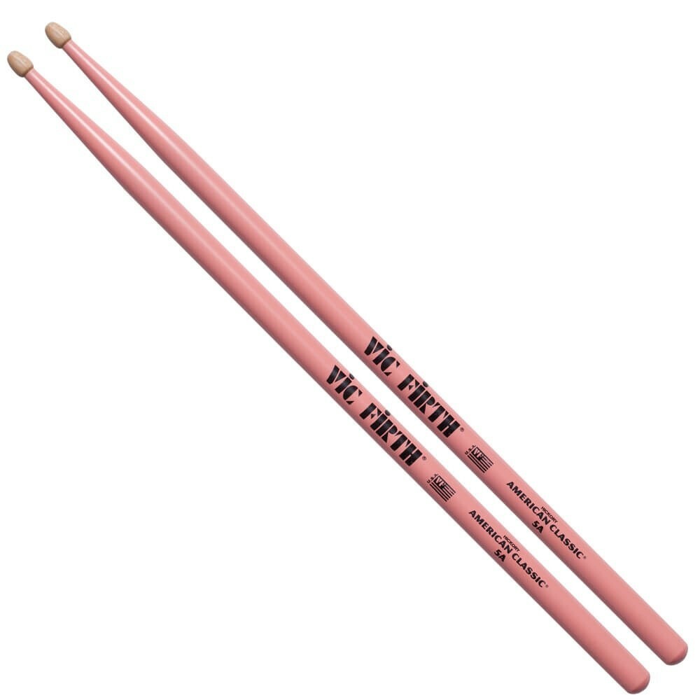 VIC FIRTH 5A 粉紅色 胡桃木鼓棒 5AP 公司貨【宛伶樂器】