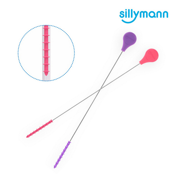 100%鉑金矽膠吸管專用刷-2色