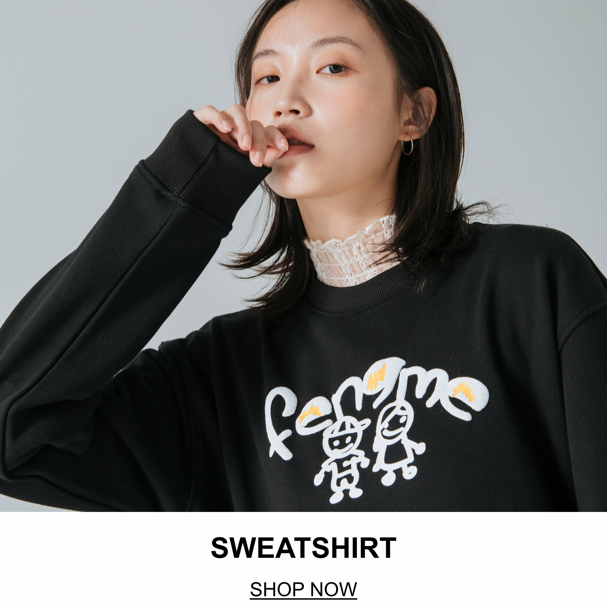 fengme, fengmeofficial, qiufengze, 邱鋒澤, beyou, sweatshirt, 大學tee, 長袖上衣，圓領上衣，黑