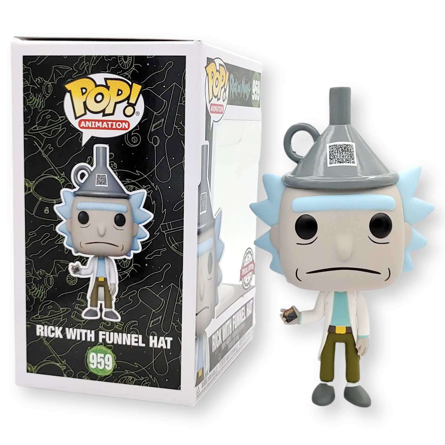 FUNKO POP<Rick and Morty> 瑞克(漏斗帽)-NO.959
