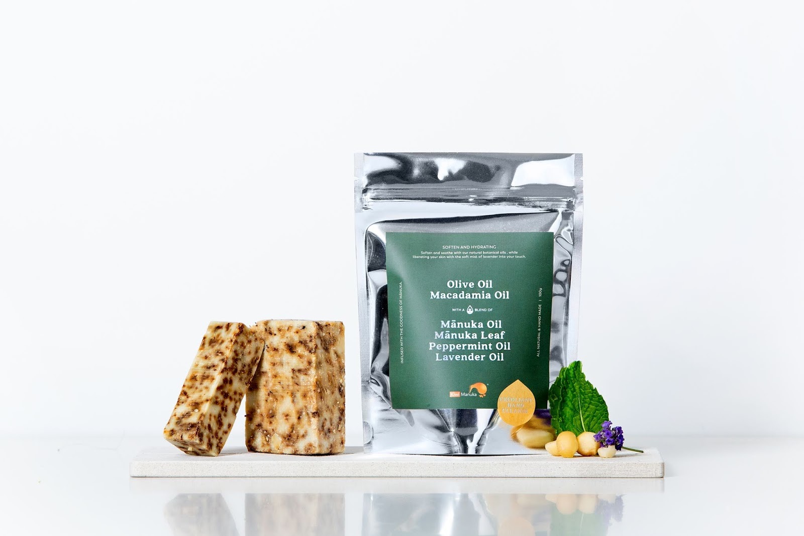 【Kiwi Manuka】紐西蘭麥盧卡蜂蜜(磨砂)手工皂 100G