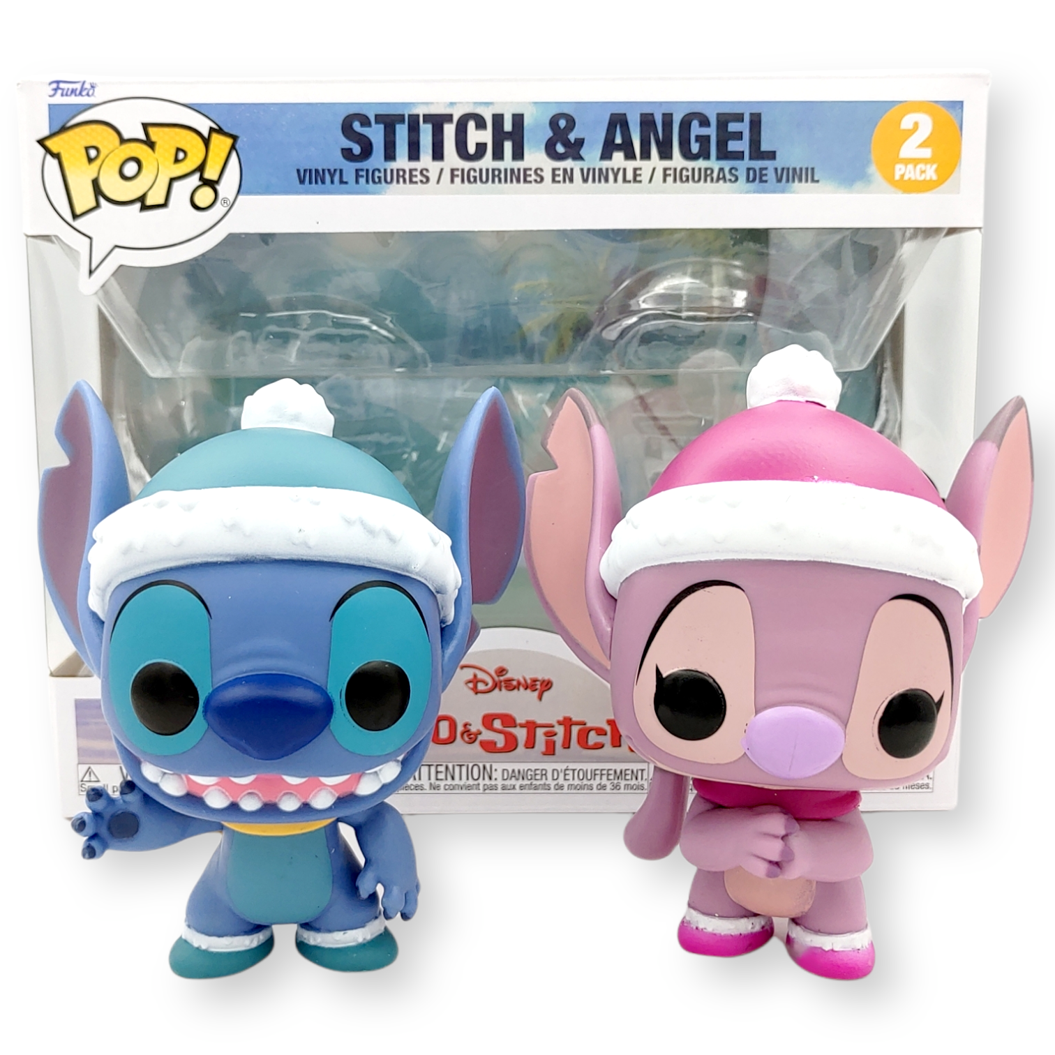 FUNKO POP<扮嘢小魔星> 史迪仔&安琪聖誕套裝-No.2pack