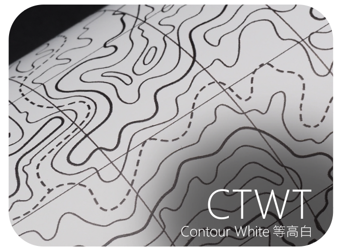 LIFE+GUARD CTWT Contour White 等高白 地圖貼膜樣式，適用於相機、鏡頭與 3C 裝置表面保護與風格打造