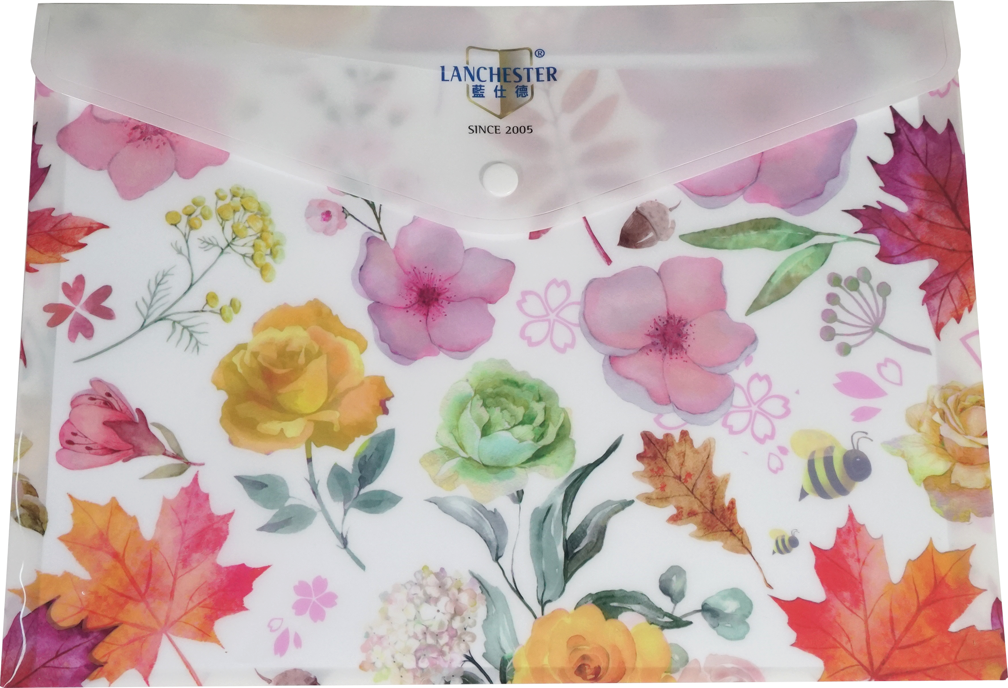 【花語系列】 成人三層防護口罩 華麗三十五片獨立包裝 +文件夾+口罩套