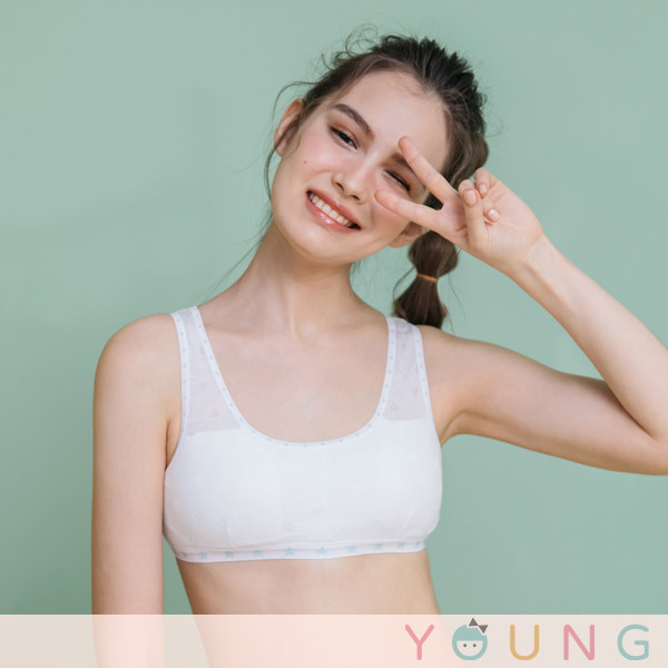 小星星。兒童背心發育不透色內衣 A罩