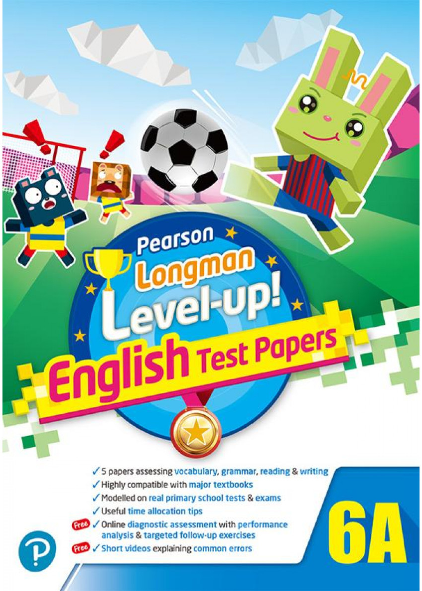 【多買多折】PEARSON LONGMAN LEVEL UP! ENGLISH TEST PAPERS 6A