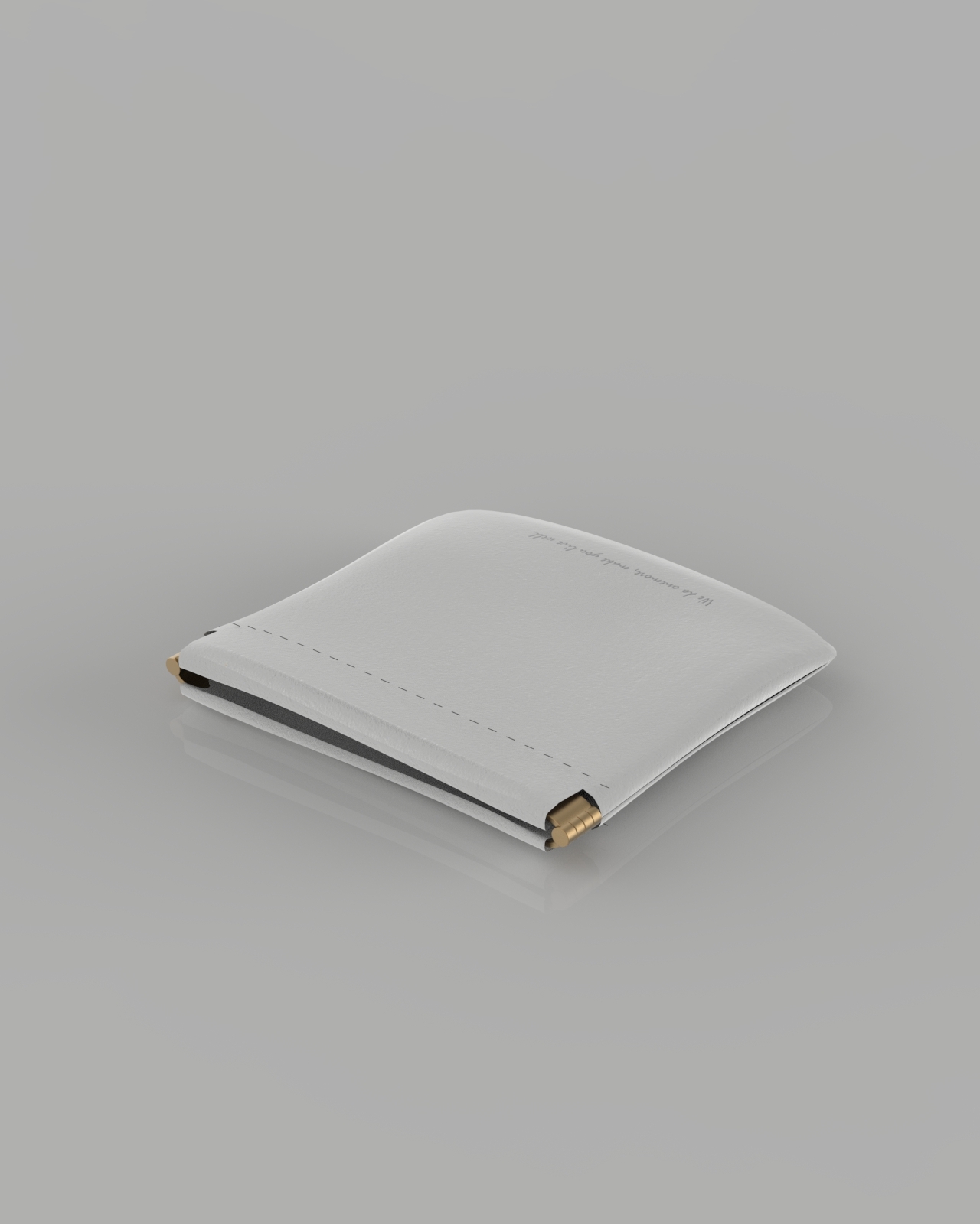 質感皮革收納包 /灰色/