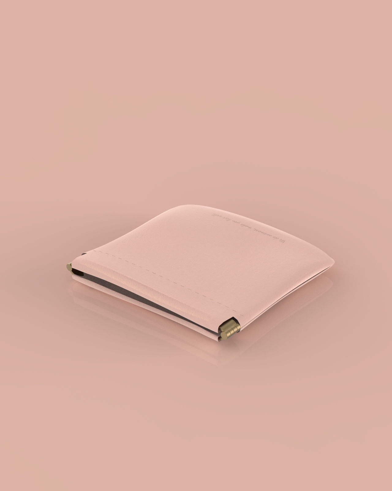 質感皮革收納包 /少女粉/