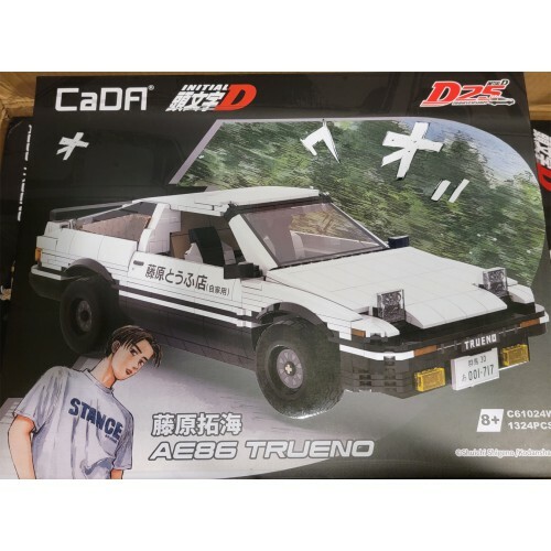 頭文字D 藤原拓海 Toyota AE86 Trueno (經典豆腐車)  積木模型車