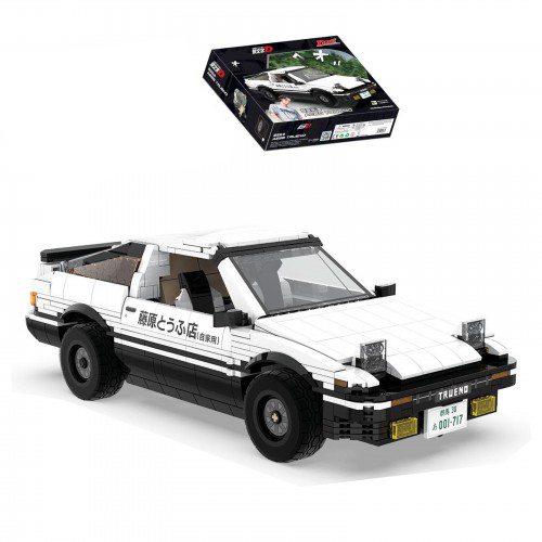頭文字D 藤原拓海 Toyota AE86 Trueno (經典豆腐車)  積木模型車