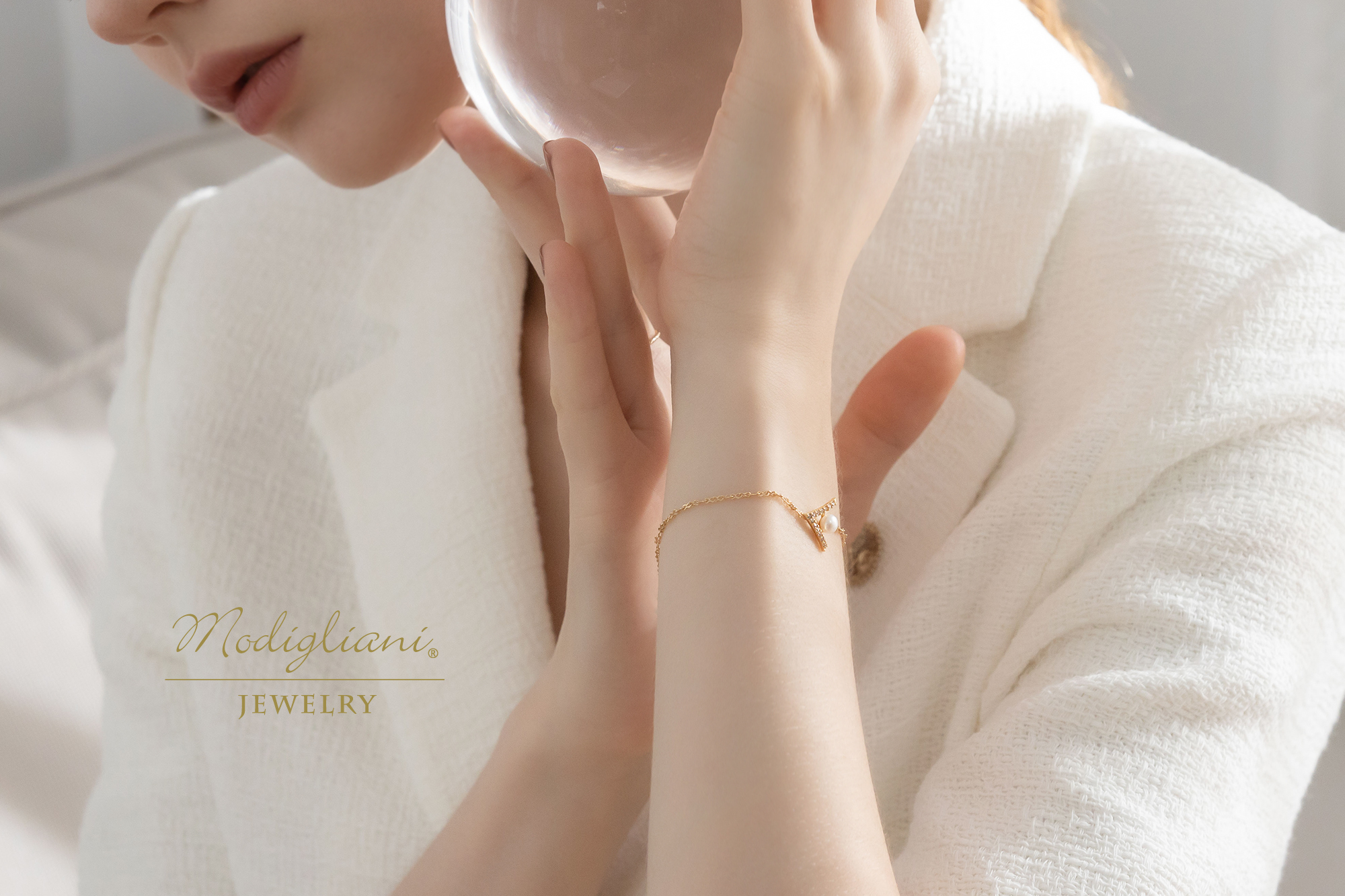 黃銅飾品,黃銅,簡約,百搭,天然珍珠,手鍊,18K金,鋯石,氣質