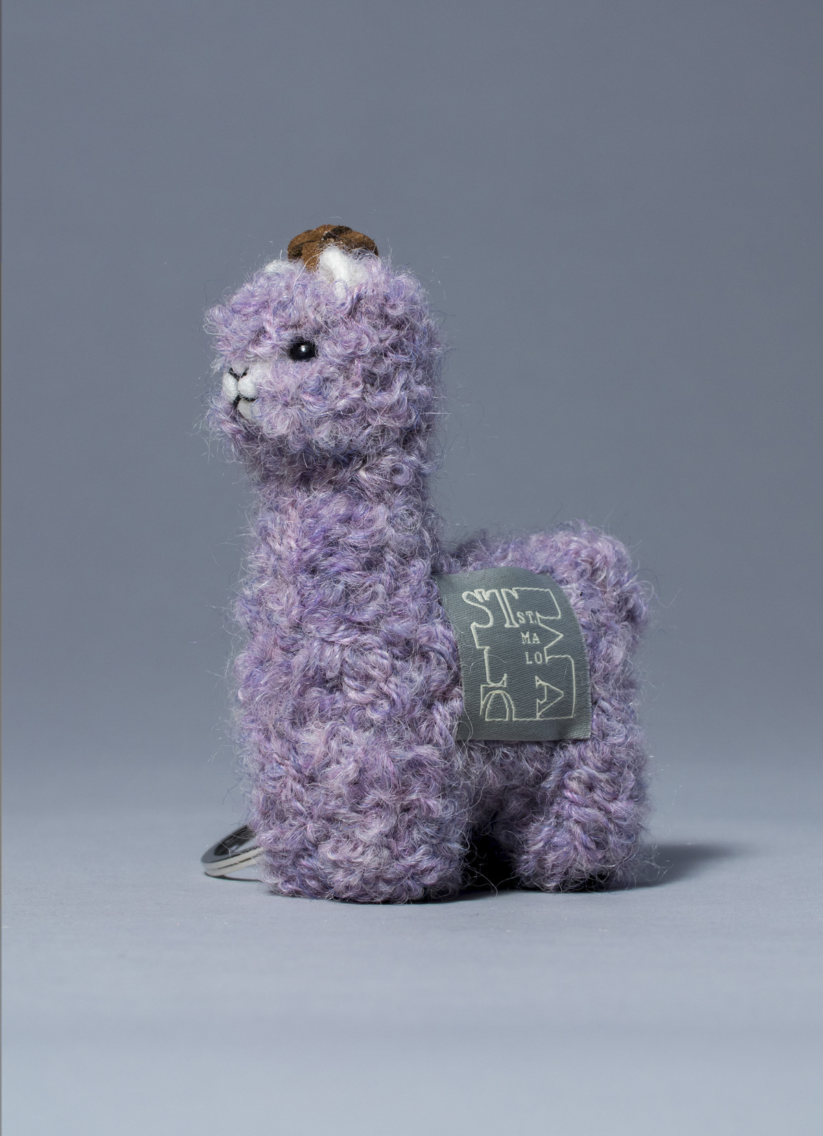 ST.MALO 秘魯工匠手工針織羊駝鑰匙圈-原野花園系列-2166UH-鼠尾草