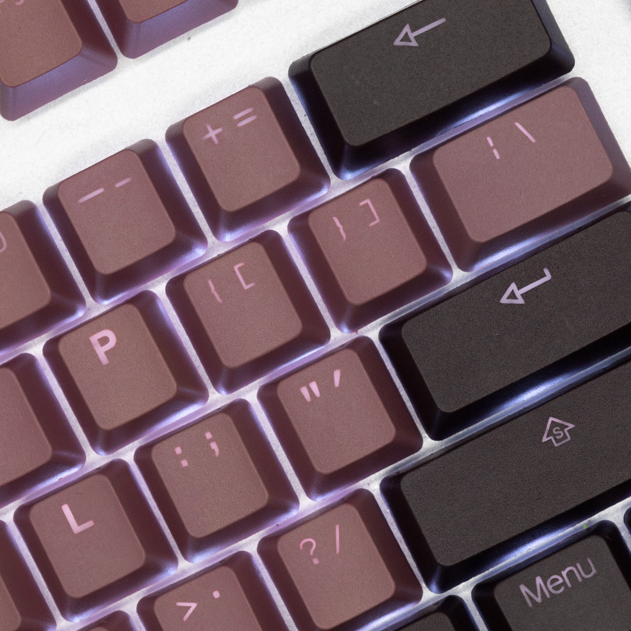 Tai-hao Double Shot Keycaps,PBT Keycaps,Backlit keycaps
