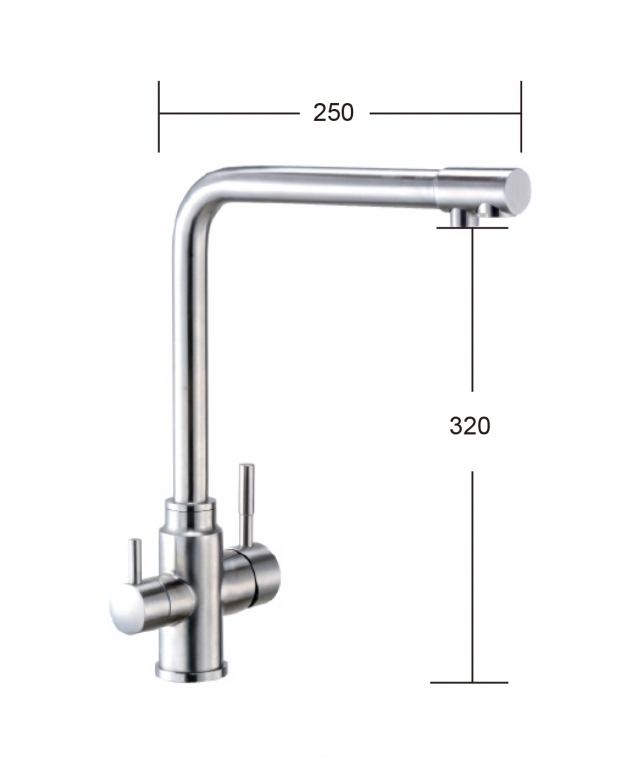 摩登 不鏽鋼廚房RO龍頭 M-2305ST