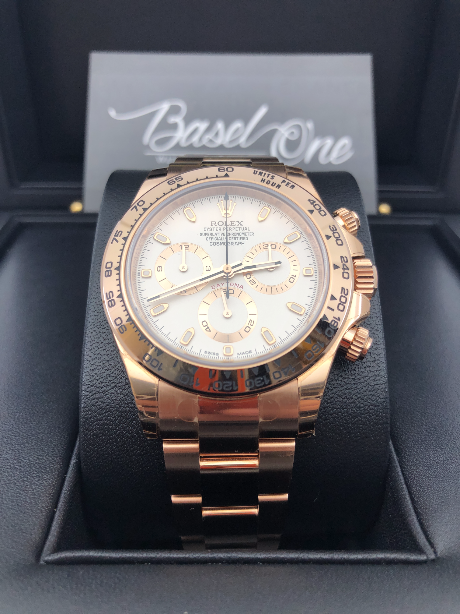 DISCONTINUED BRAND NEW ROLEX 116505 COSMOGRAPH DAYTONA IVORY DIAL EVEROSE GOLD OYSTER 40 MM
