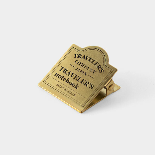 030 黃銅夾 TRC LOGO - Traveler’s Notebook 旅人筆記本