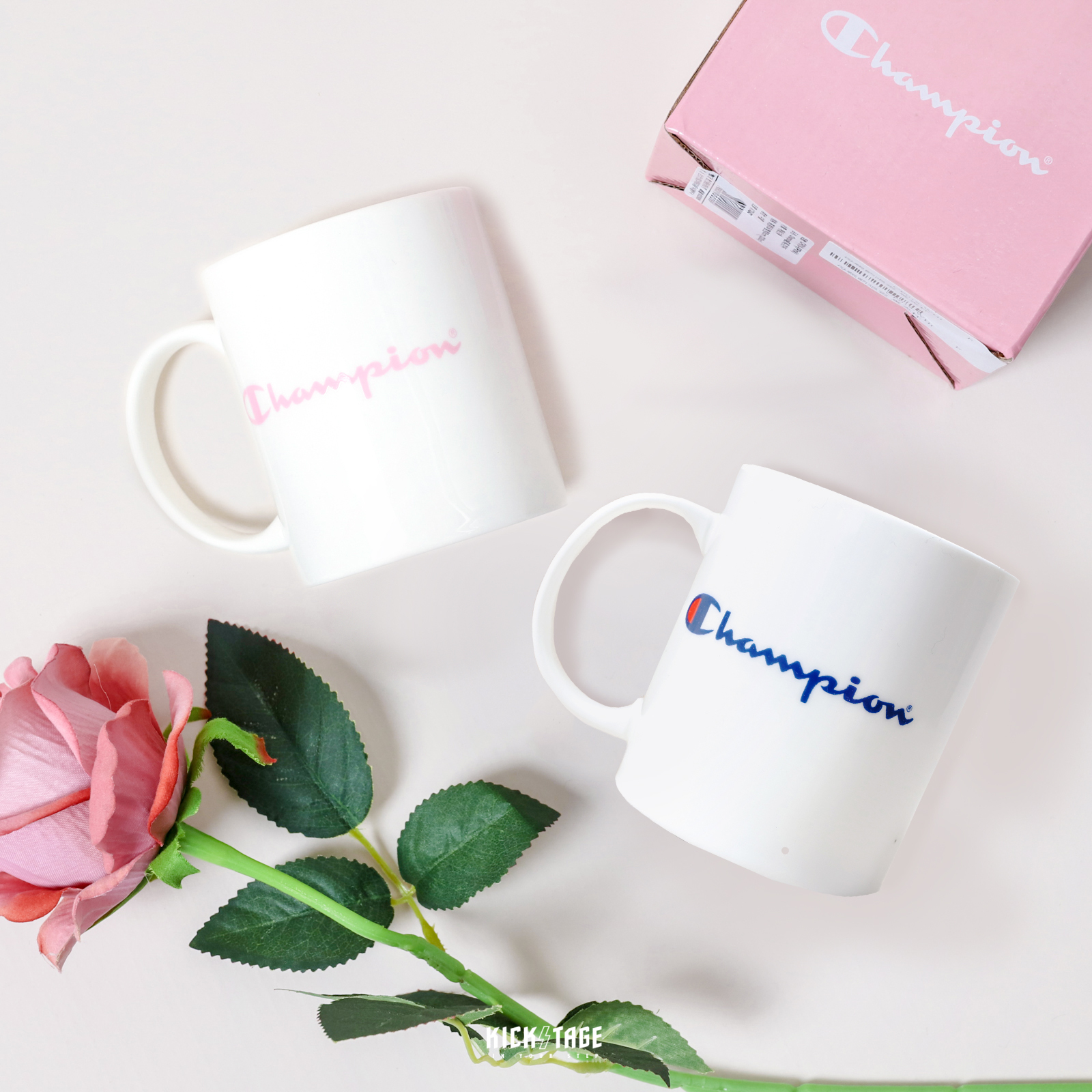 CHAMPION MUG 白色 經典款 / 白粉 母親節限定 雙面LOGO 限量 陶瓷 馬克杯 !!出清商品售出無退換!!