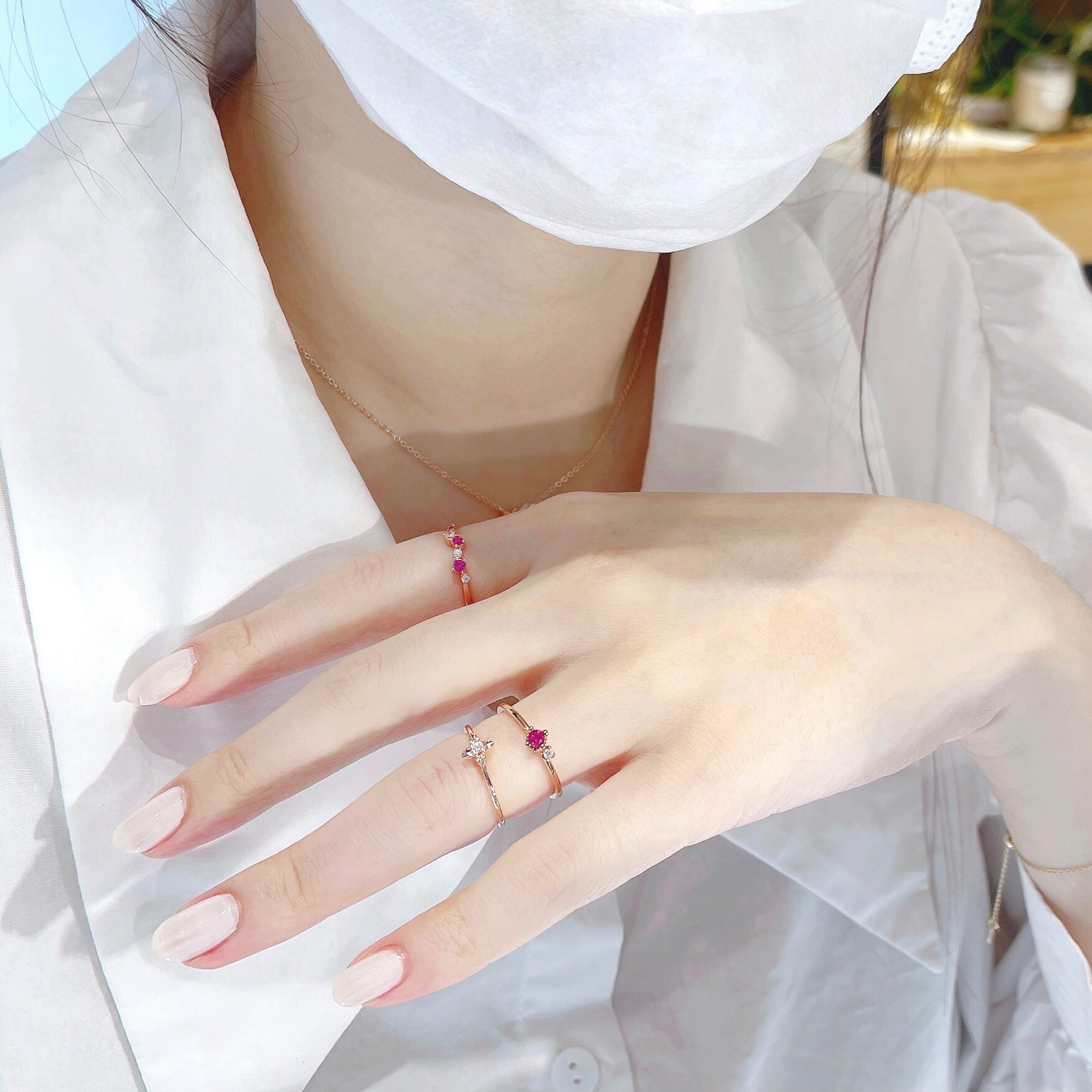 Mini小花 純銀戒指