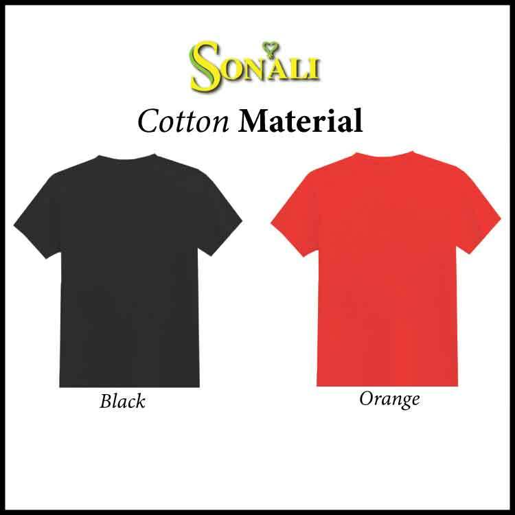 Unisex Plain Colour Short Sleeves Cotton T-shirt
