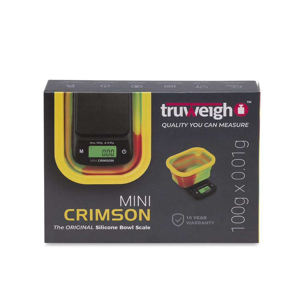 TRUWEIGH MINI CRIMSON COLLAPSIBLE BOWL SCALE - 100 X 0.01G