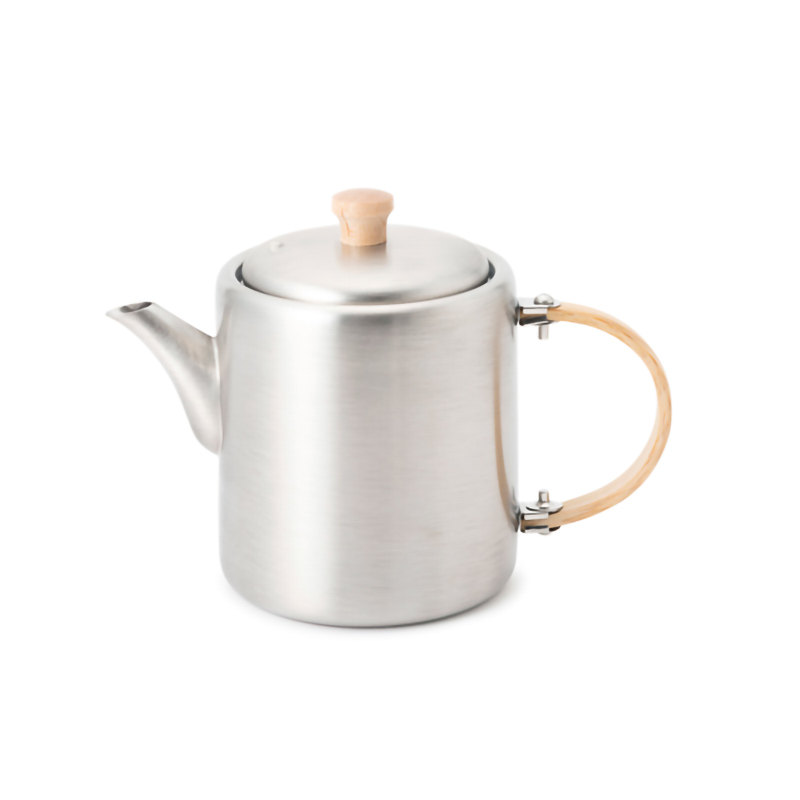 Stainless Steel Teapot with Side Handle | Kobo Aizawa