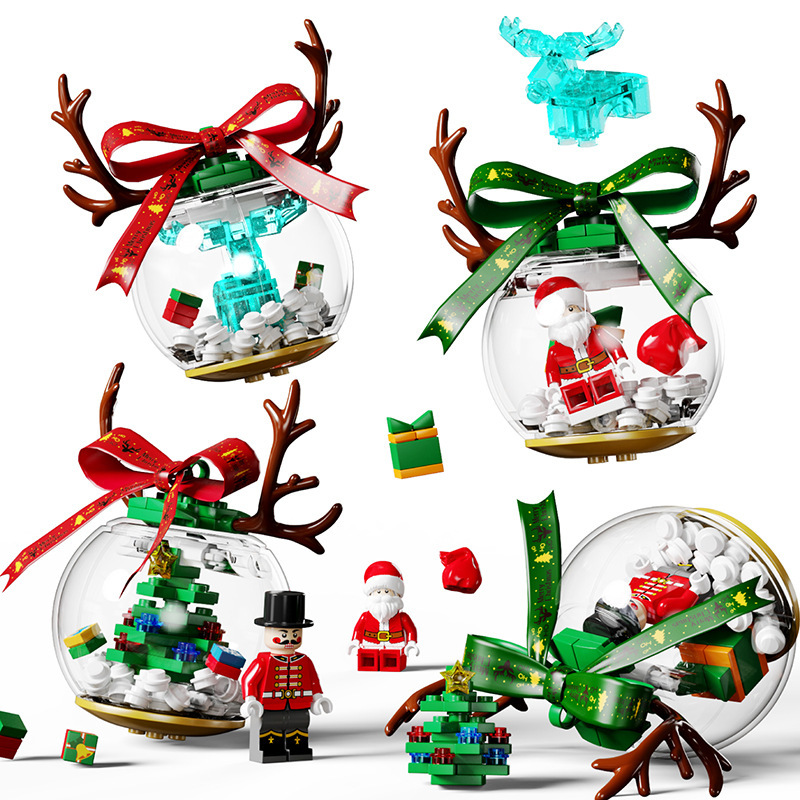 Christmas Puzzle Gift Building Set NO BOX SB601155