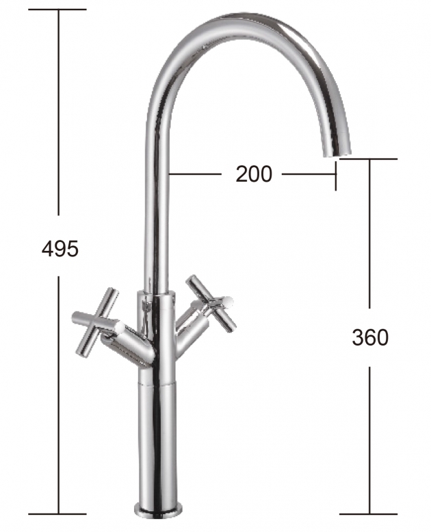 摩登 加長型單孔龍頭 M-1013