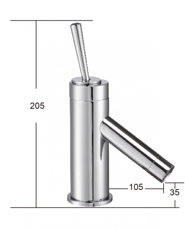 摩登 單孔面盆龍頭 M-1012