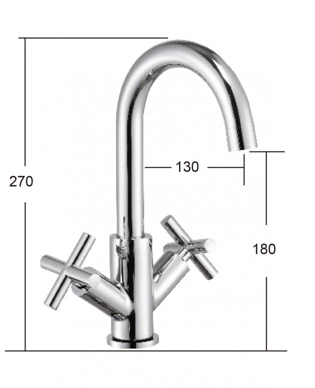 摩登 單孔面盆龍頭 M-1014