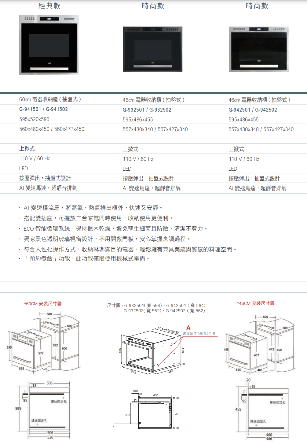 BS】Best 電器收納櫃G-932503 G941503 炊飯器（高46） 義大利貝斯特