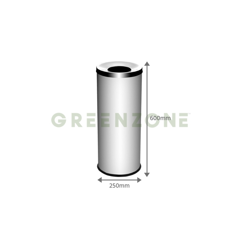 Greenzone Stainless Steel Round Bin with Open Top (20L)