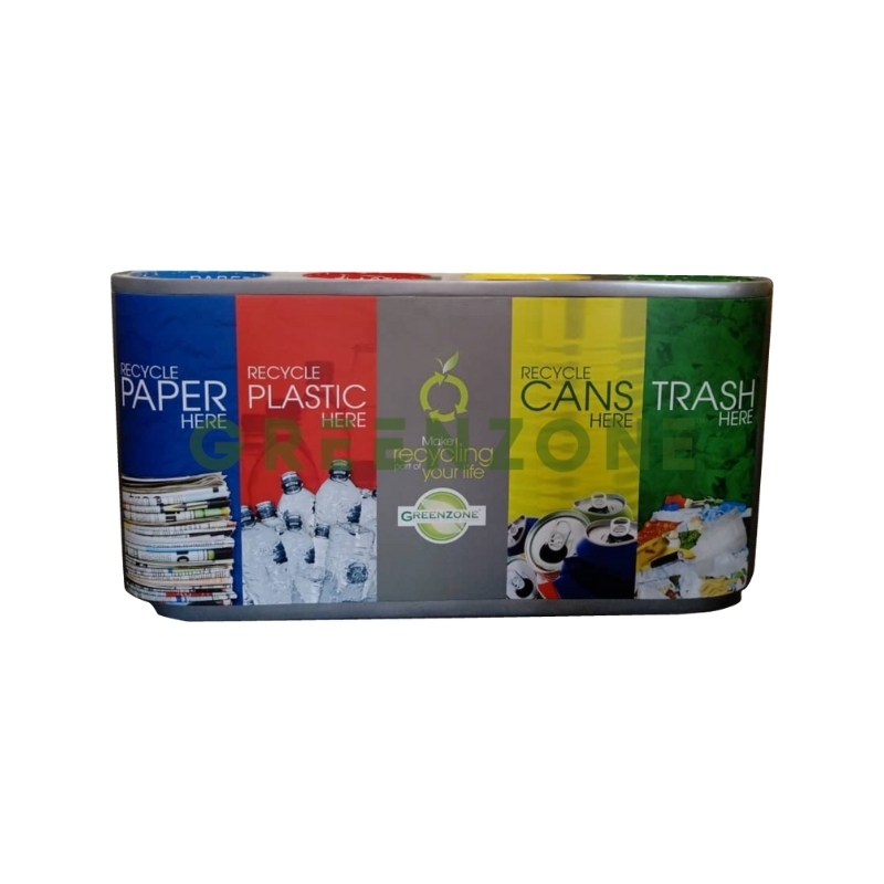 Greenzone Quartz 4-in-1 Recycling Bin