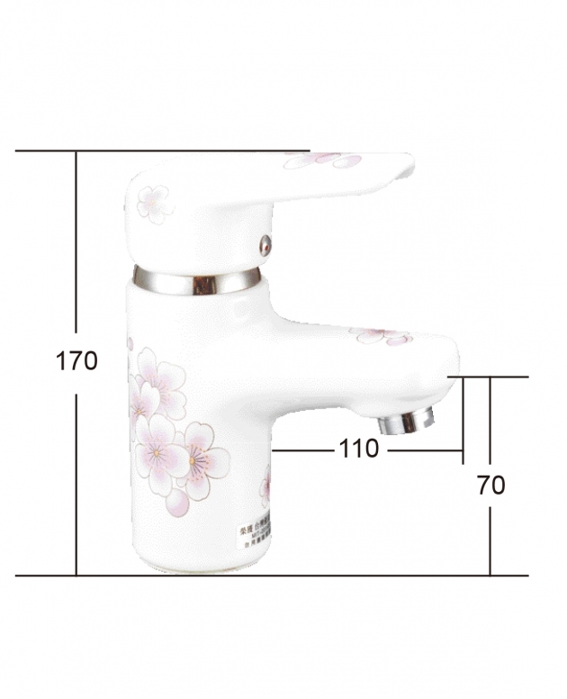 摩登 陶瓷面盆單孔龍頭 M-3286