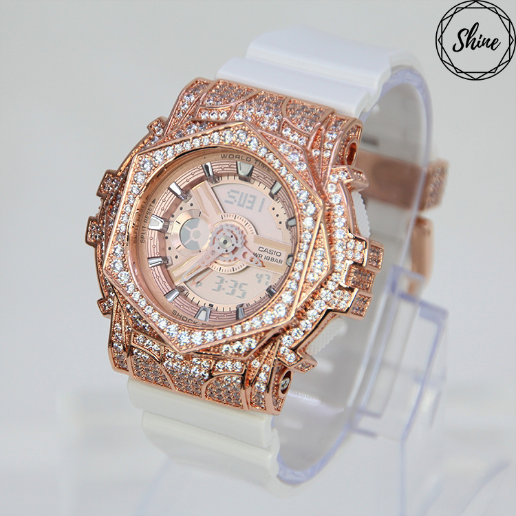 玫瑰金 改裝手錶 BA-110-7A1 - 玫瑰