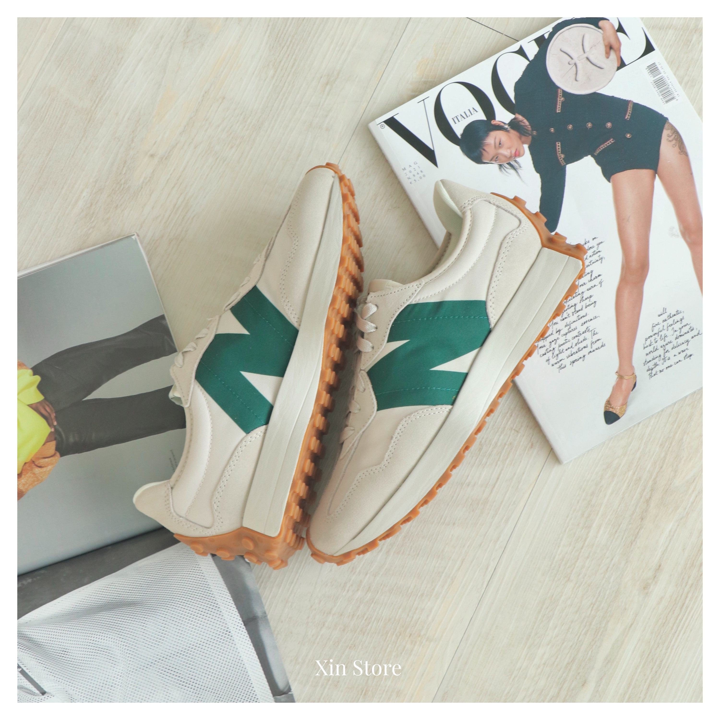 【現貨】New Balance NB 327 復古 厚底 麂皮 緞面 休閒鞋 慢跑鞋 焦糖底 森林綠