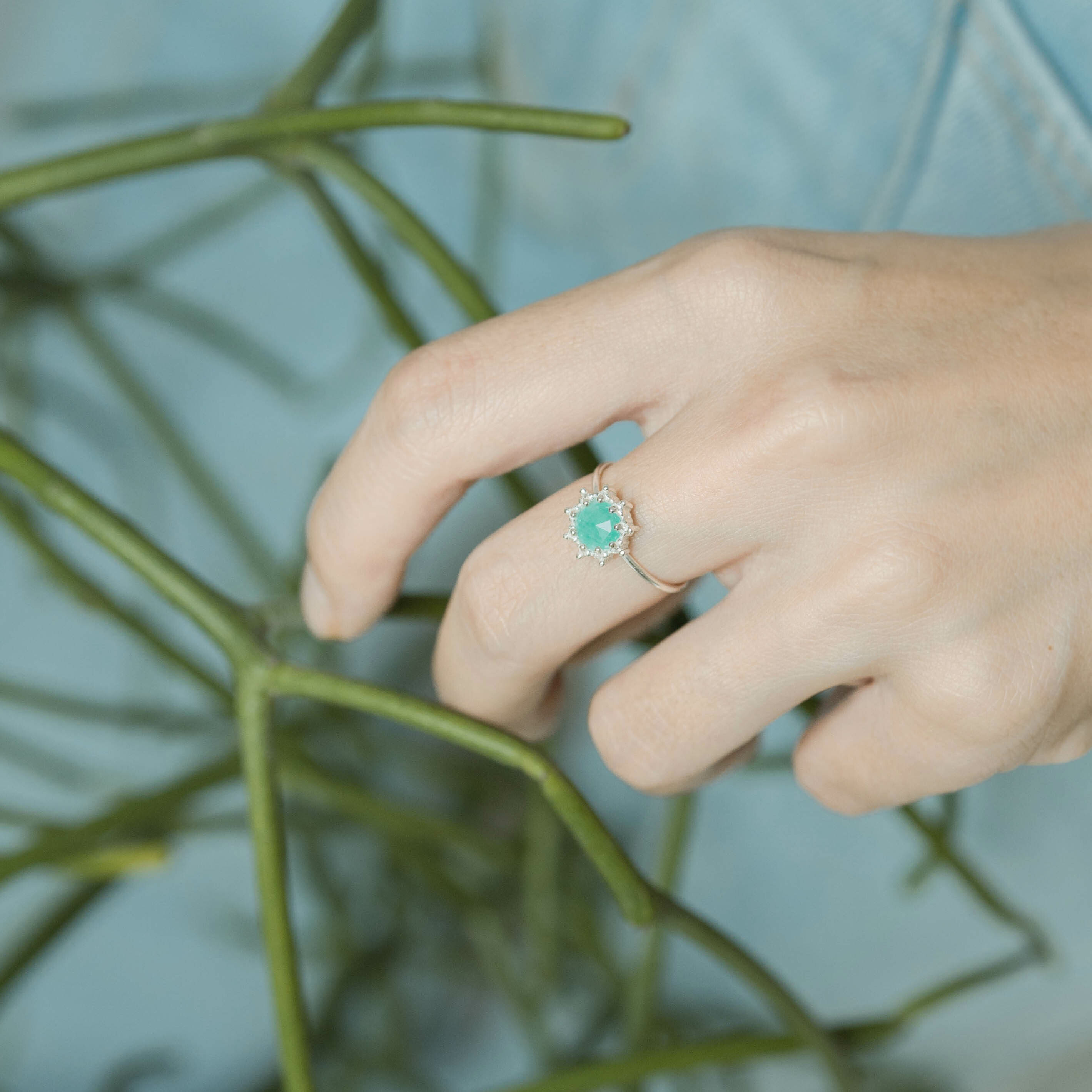 Big Sunshine天河石細戒