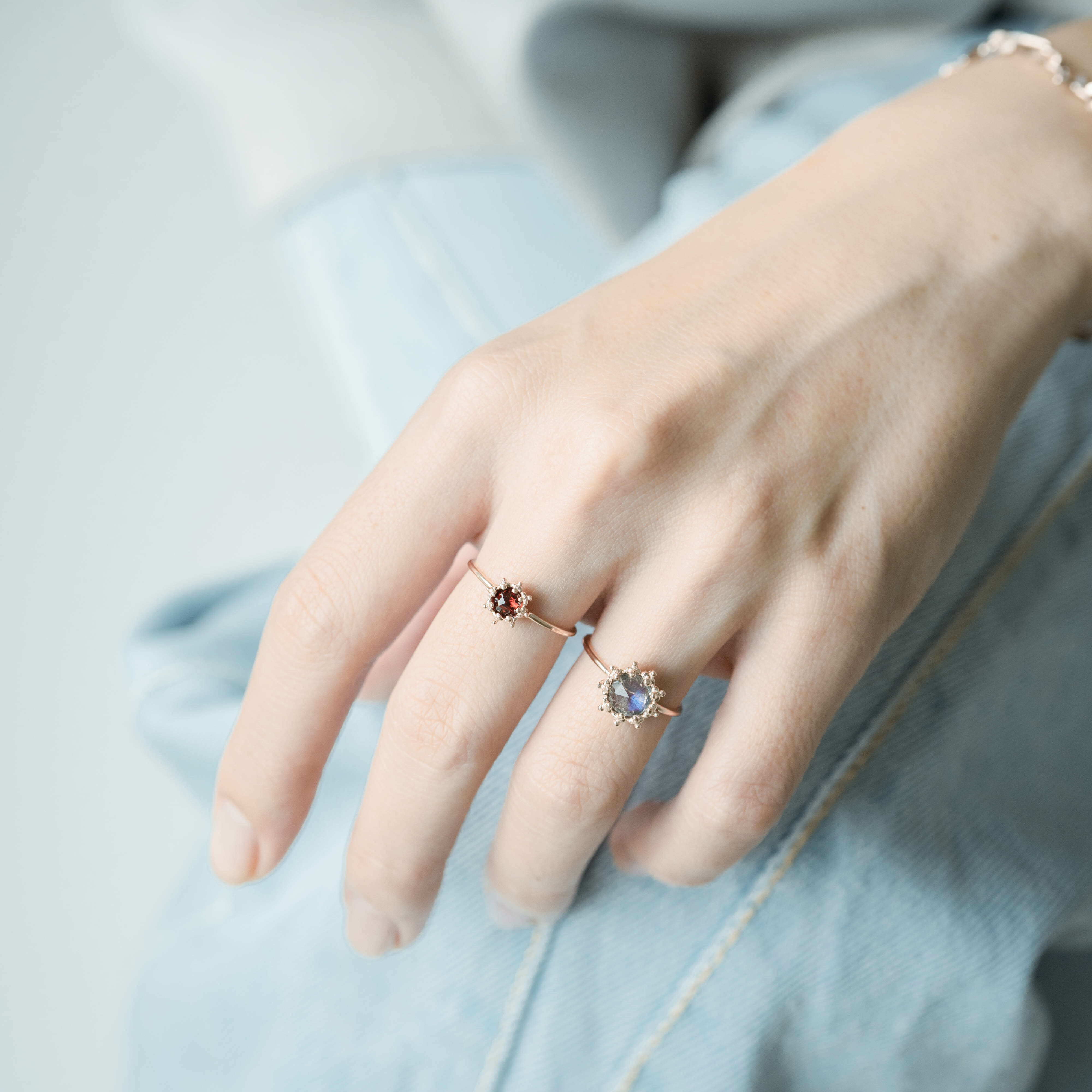 Big Sunshine拉長石細戒