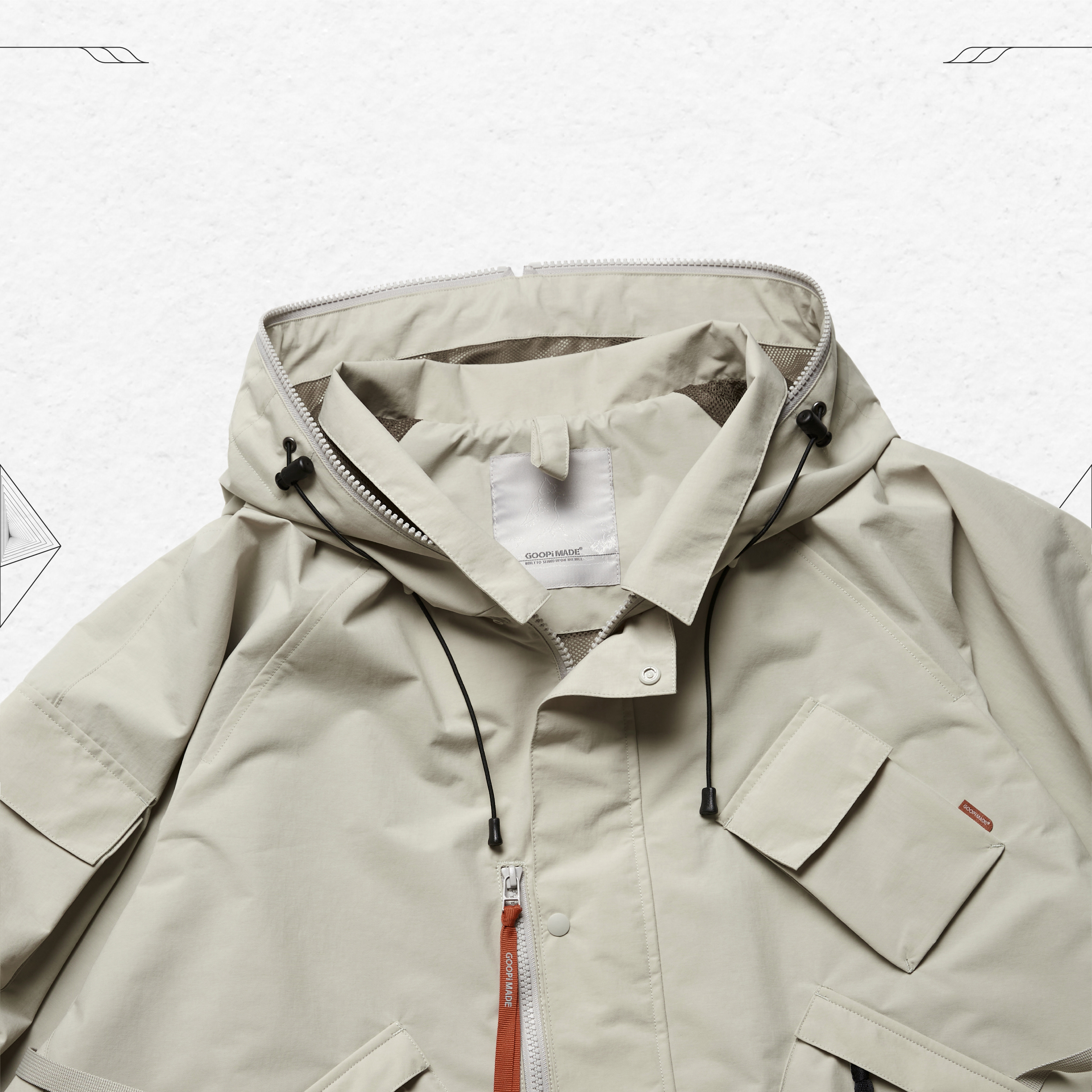 P.L5S “Polyhedron” Mountain Parka - Bone P.L5S “Polyhedron” Mountain Parka - Bone