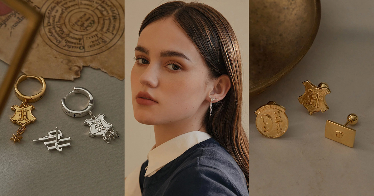 哈利波特聯名飾品耳環徽章