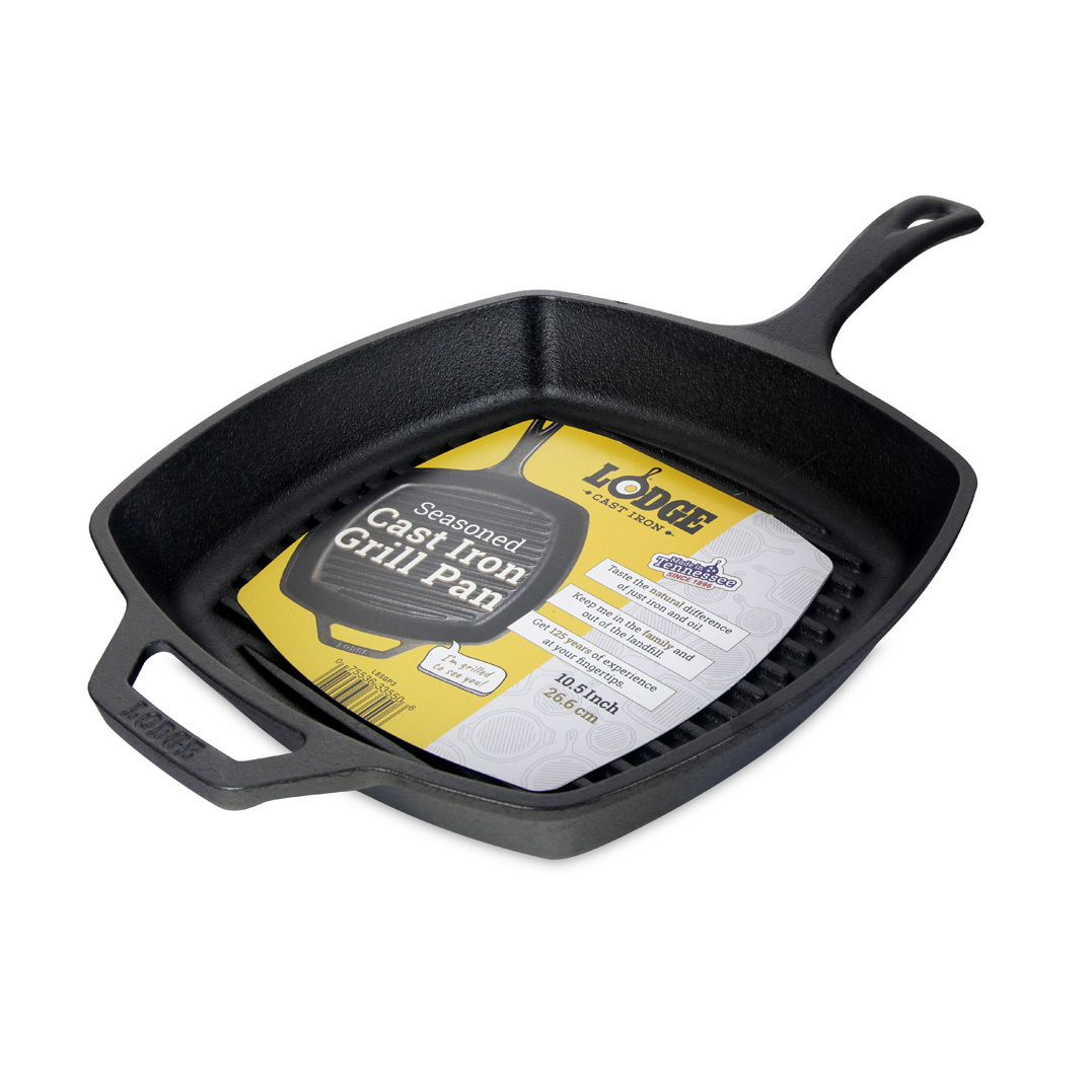 Lodge cast iron 10.5 inch square grill pan best sale