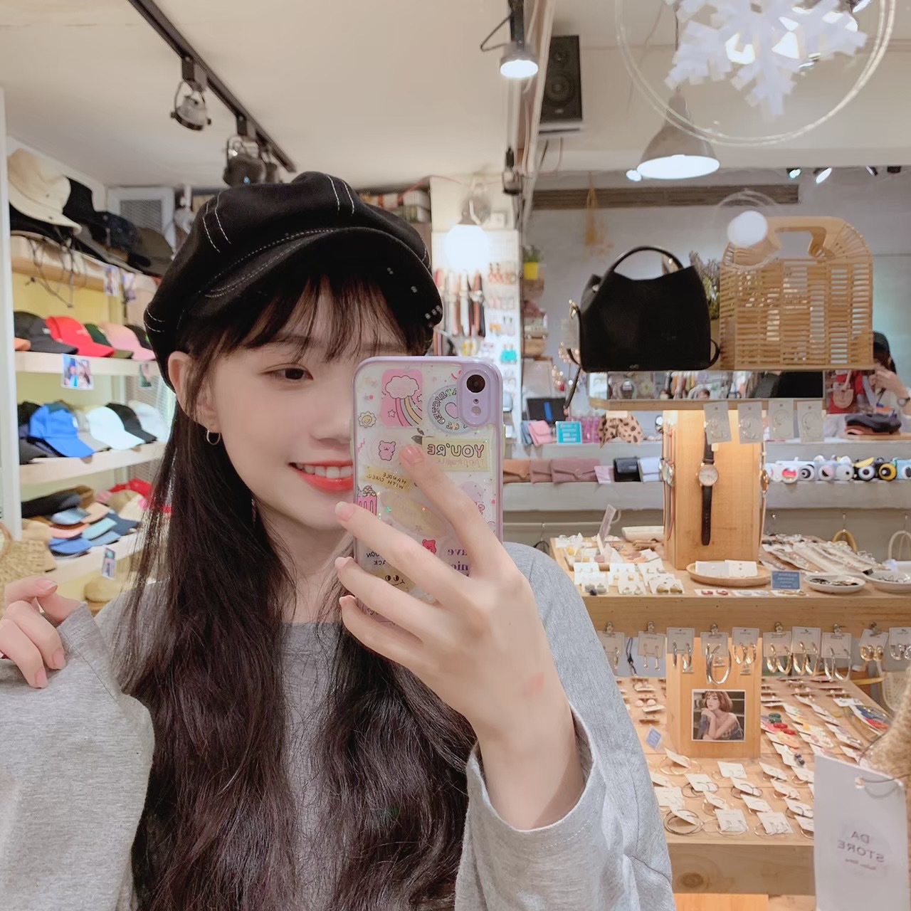 車線報童帽/三色