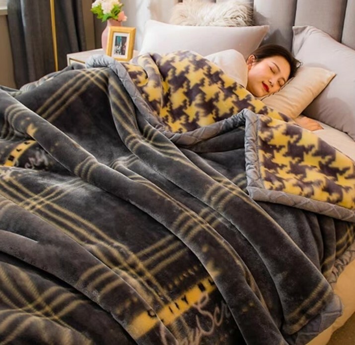 四季用拉舍爾雙面毛毯